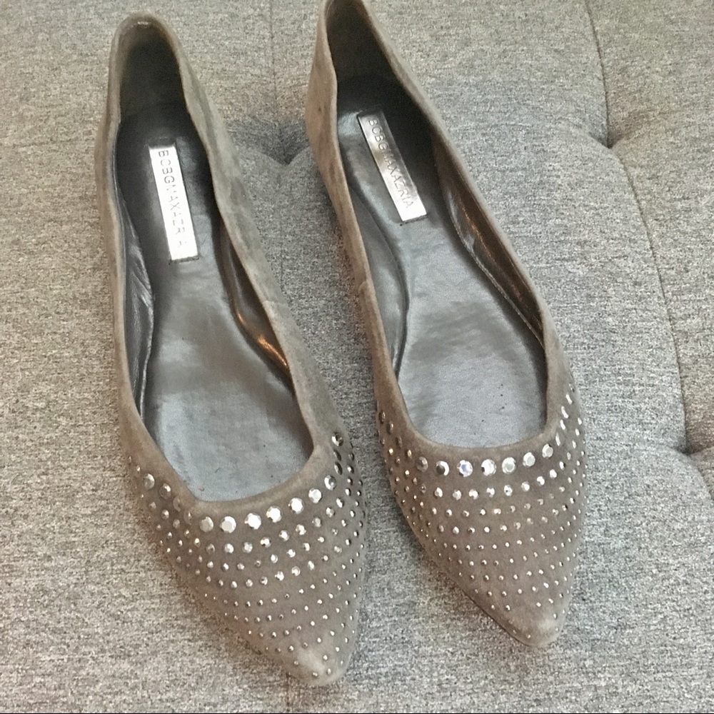 Grey BCBGMAXAZRIA Flats